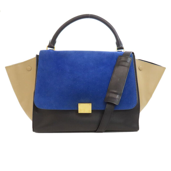 CELINE Trapeze Handbag in Calf Suede - Picture 1 of 11